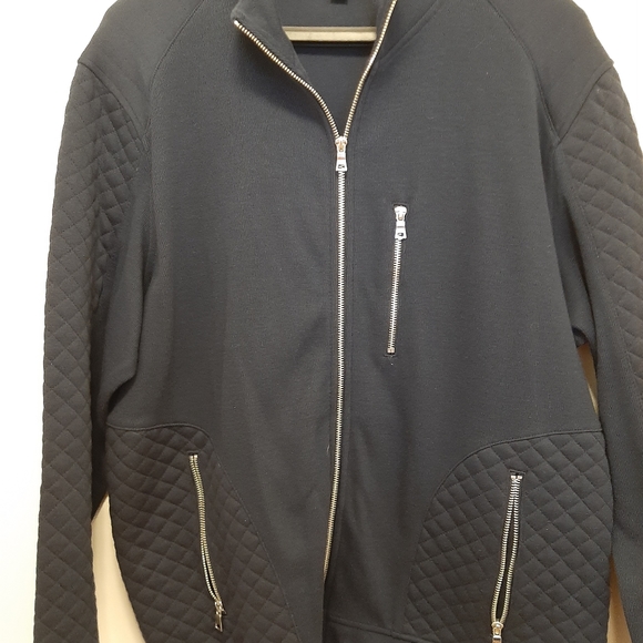 Dark blue NWT zip up Cardigan INC XL - Picture 5 of 9